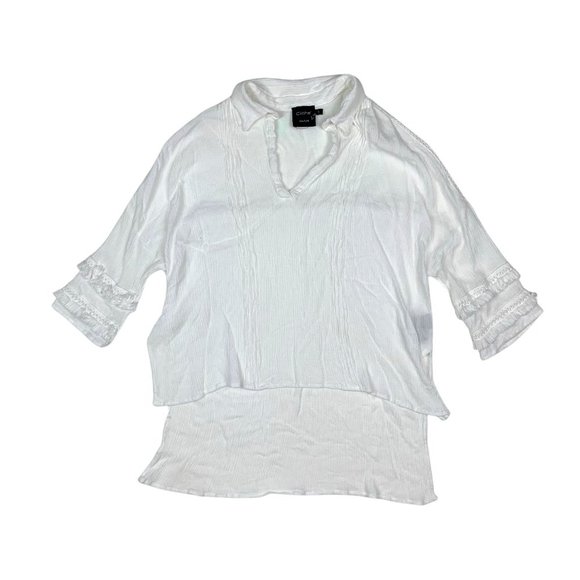 (Up To 50% Off SALE)  Cliche Light Airy Boho Short Sleeve Top - Picture 1 of 3